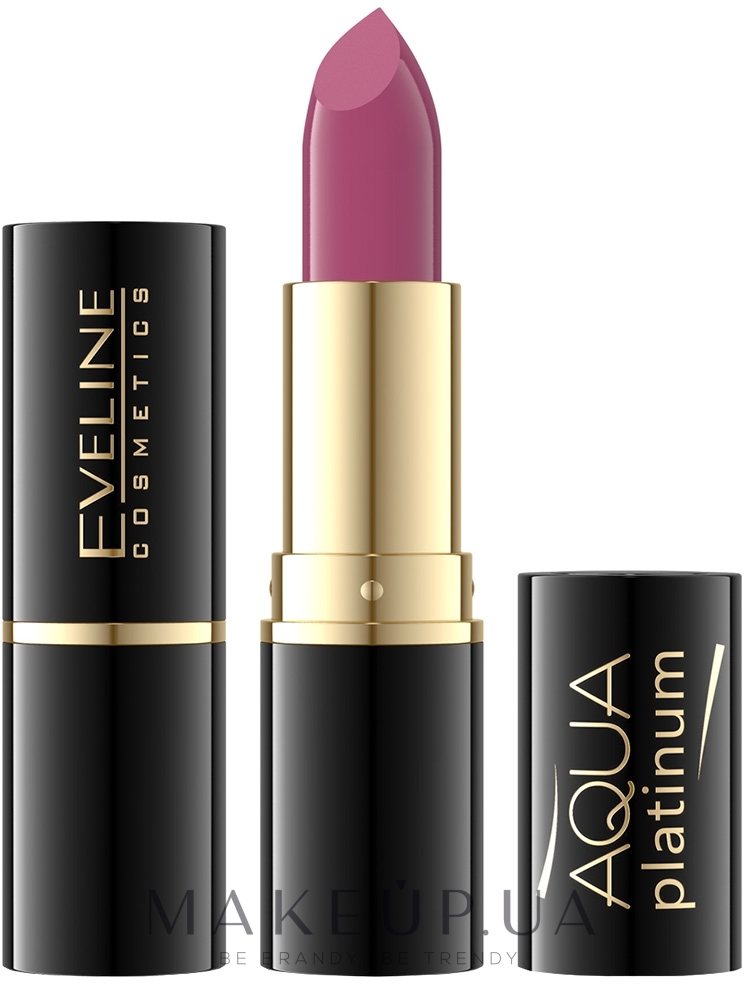 Ультраувлажняющая губная помада - Eveline Cosmetics Aqua Platinum Lipstick — фото 429