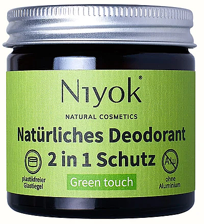 Натуральний кремовий дезодорант "Green touch" - Niyok Natural Cosmetics — фото N1