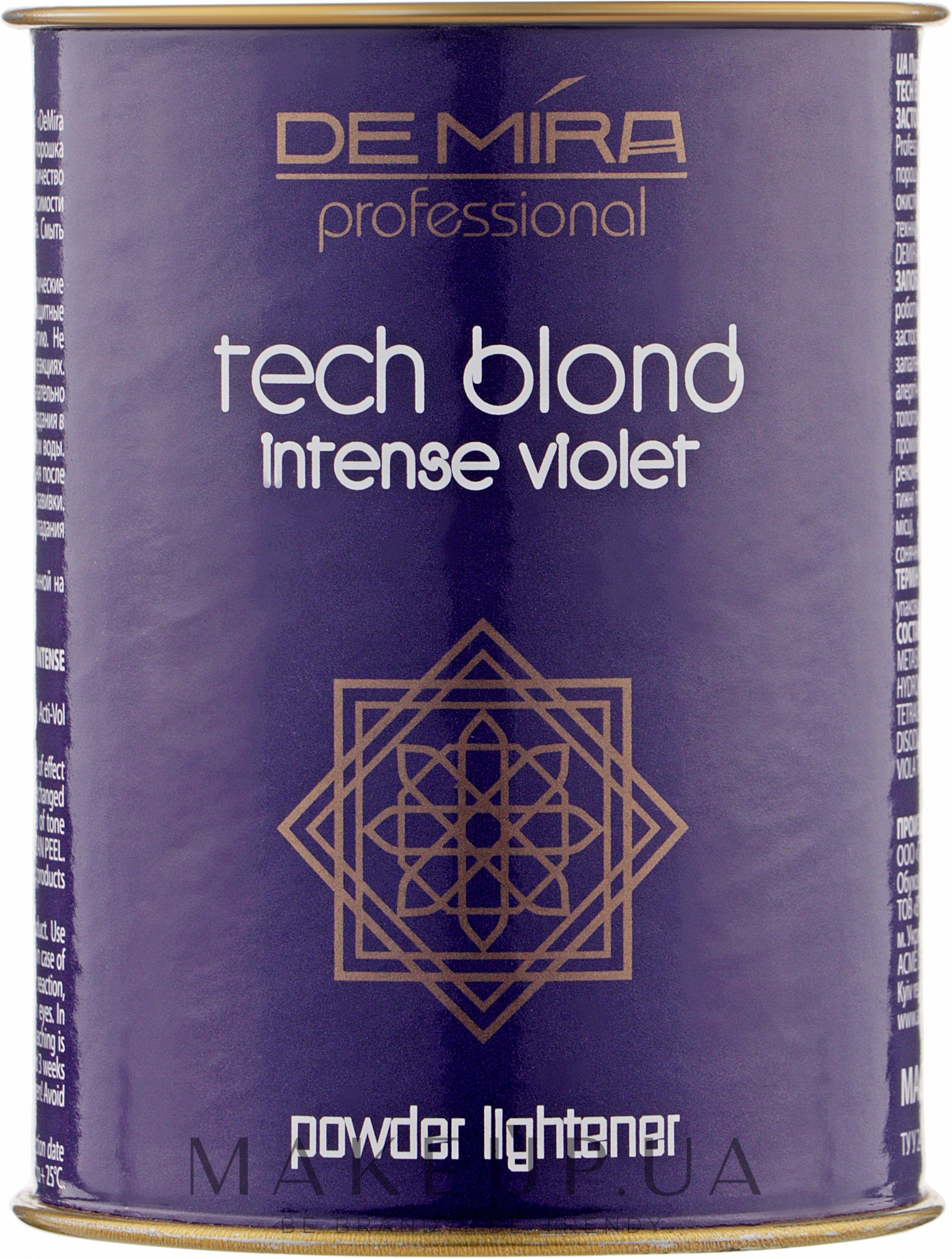 Осветляющая пудра фиолетовая, антижелтый эффект - DeMira Professional Tech Blond Intense Violet  — фото 40g