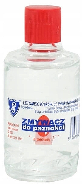 Жидкость для снятия лака с витамином F - Letomex — фото N1
