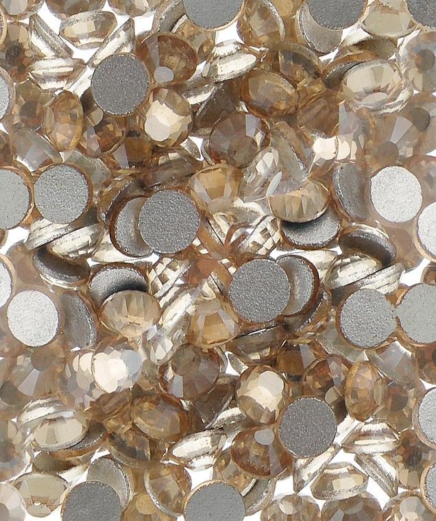 Декоративні кристали для нігтів "Cryctal Golden Shadow", розмір SS 08, 100 шт. - Kodi Professional — фото N1