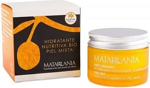 Зволожувальний крем для комбінованої шкіри обличчя - Matarrania 100% Organic Nourishing Moisturiser Combination Skin — фото N1