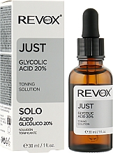 Пилинг для лица с гликолевой кислотой 20% - Revox B77 Just Glycolic Acid 20% — фото N2