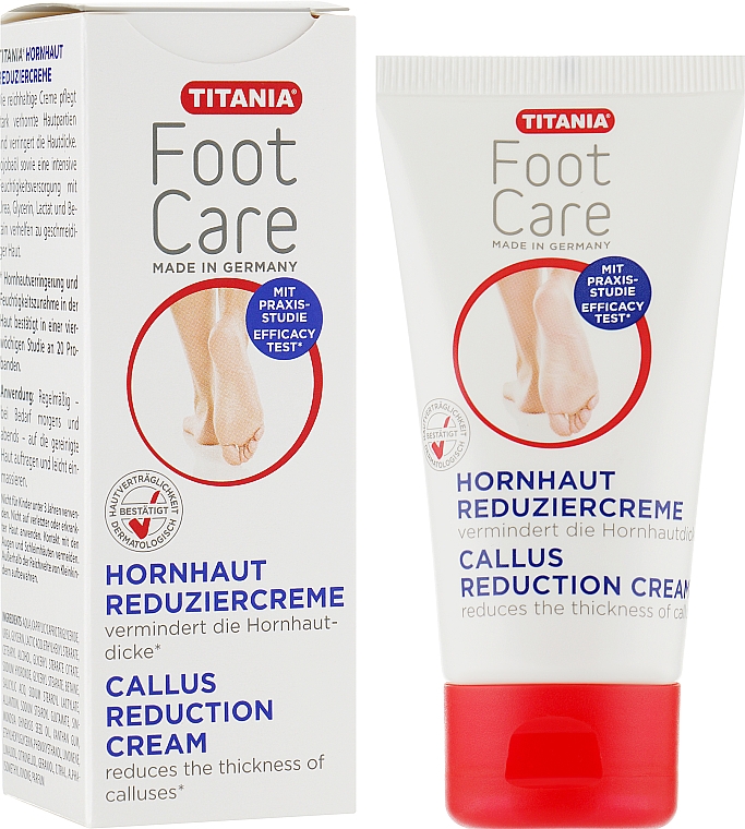 Захисний крем від мозолів - Titania Foot Care Callus Reduction Cream