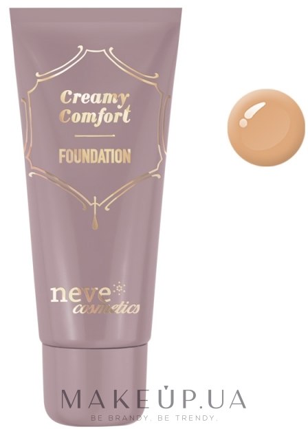 Тональна основа - Neve Cosmetics Creamy Comfort Foundation — фото Dark warm