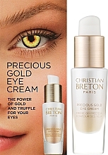 Крем для контуру очей з екстрактом трюфеля та колоїдним золотом - Christian Breton Eye Priority Precious Gold Eye Cream — фото N2