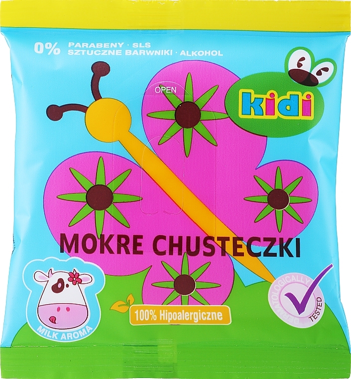 Влажные многофункциональные салфетки для детей, бабочка - Kidi Wet Multifunctional Wipes — фото N1