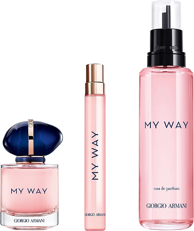 Giorgio Armani My Way - Набор (edp/100ml + edp/30ml + edp/mini/10ml) — фото N3