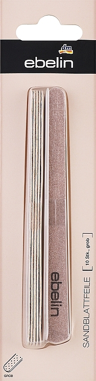 Одноразові пилочки для манікюру, сірі - Ebelin — фото N1