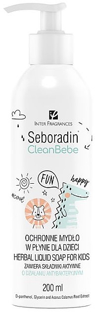 Рідке мило на травах для дітей - Seboradin Bebe Clean Herbal Liquid Soap — фото N1