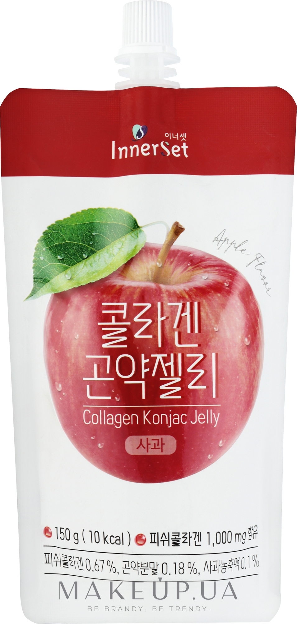 Їстівне колагенове желе з екстрактом яблука - Innerset Collagen Konjac Jelly — фото 150g