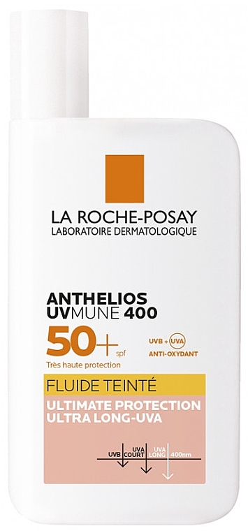 Солнцезащитный флюид с тонирующим эффектом - La Roche Posay Anthelios UVmune 400 Tinted Fluid SPF50+ — фото N1