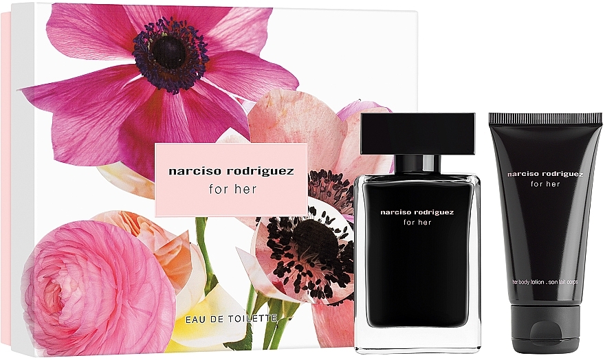 Narciso Rodriguez For Her - Набор (edt/50ml + b/lot/50ml) — фото N1