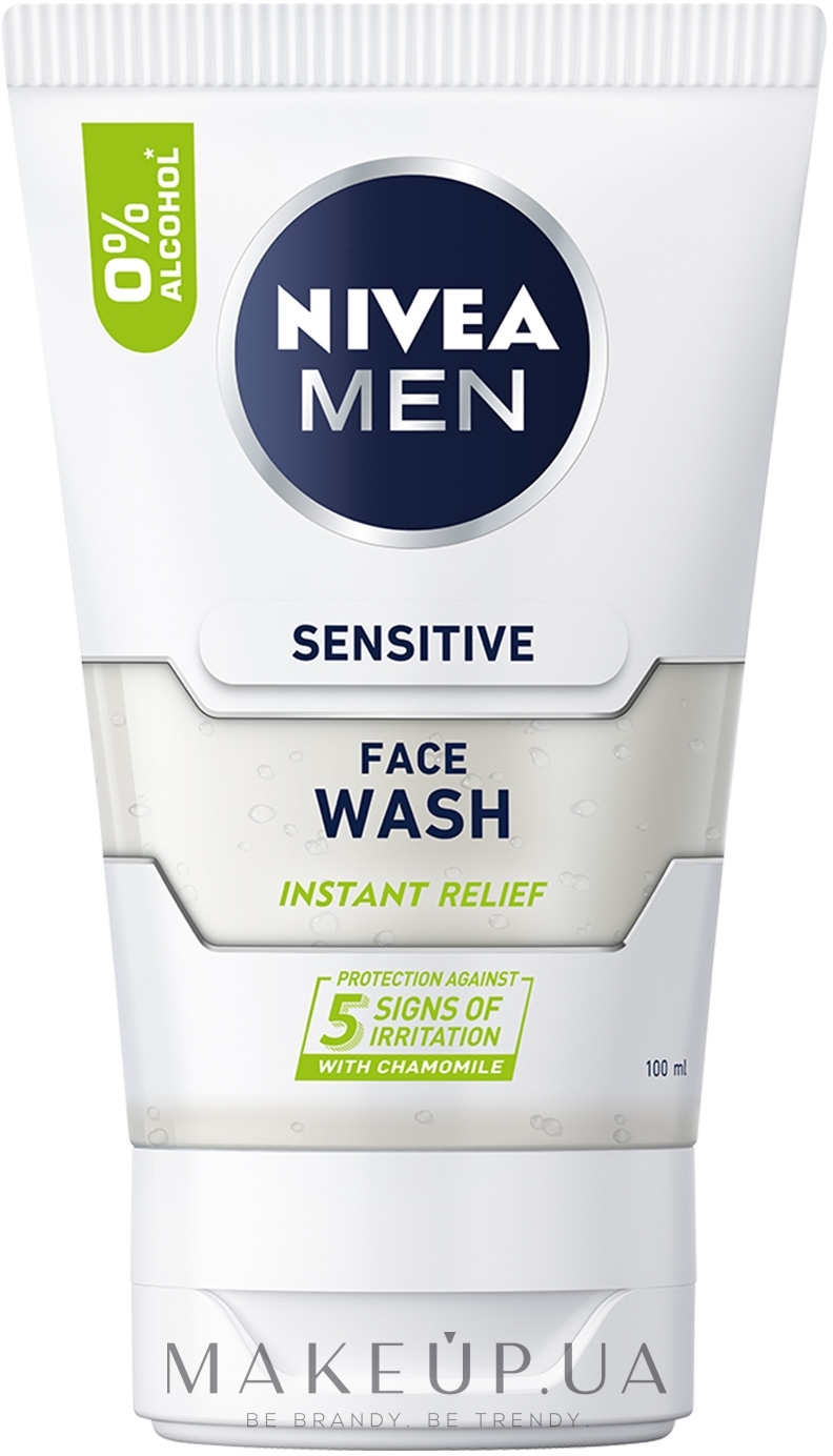 Гель для умывания для чувствительной кожи мужчин "Мгновенное облегчение" - NIVEA MEN — фото 100ml