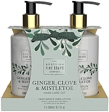 Парфумерія, косметика Набір - Scottish Fine Soaps Ginger,Clove & Mistletoe Hand Care Set (h/wash/300ml + h/lot/300ml)