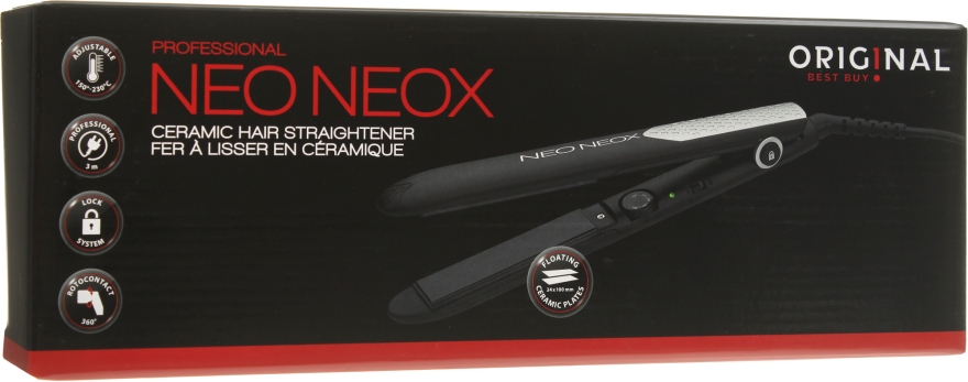 Прасочка для волосся, чорна - Sibel Original NeoNeox Straightener 40w — фото N5