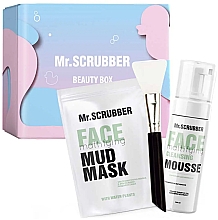Набор - Mr.Scrubber Mattifying Daily Care (f/mask/100g + f/mousse/150ml + brush/1/pcs) — фото N1