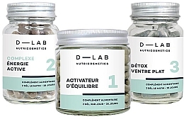 Набір "Плоский живіт" - D-Lab Nutricosmetics Ventre-Plat Flat-Belly Program (caps/3x56pcs) — фото N1