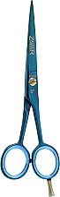 Ножницы для стрижки волос, синие, 1042 - Zauber 6.0 — фото N1