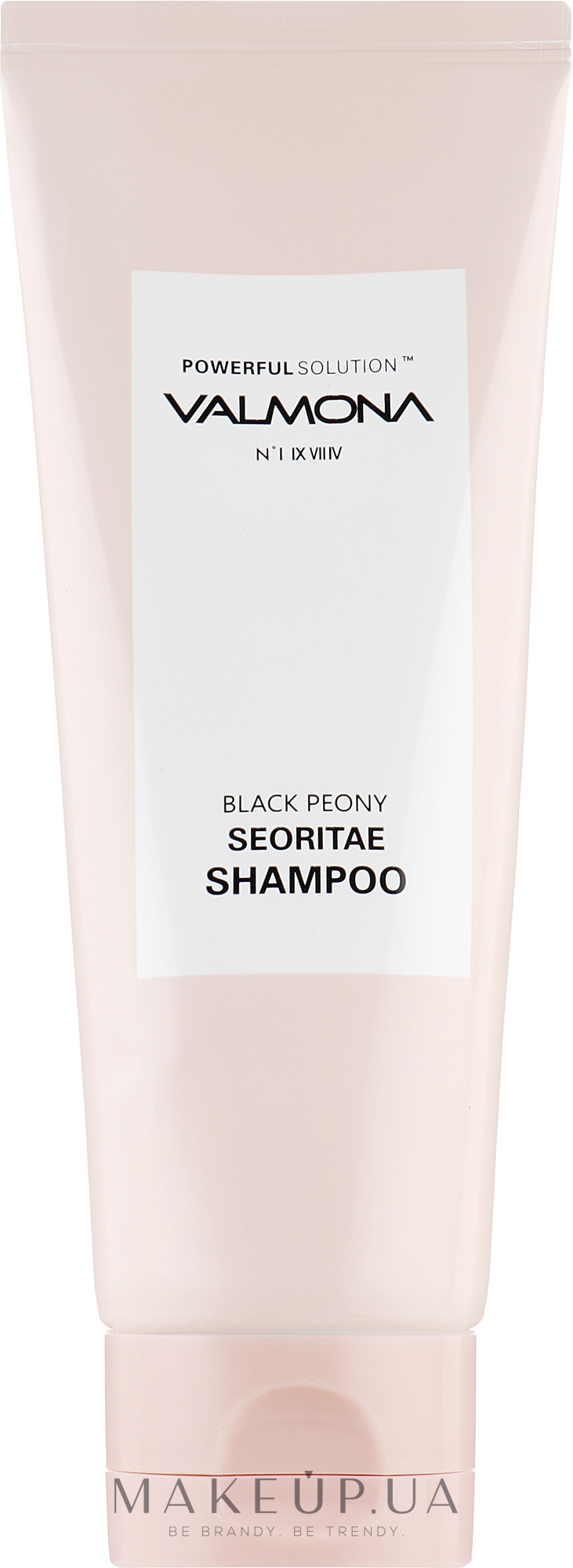 Шампунь для волосся з протеїнами чорних бобів і півонією - Valmona Powerful Solution Black Peony Seoritae Shampoo — фото 100ml
