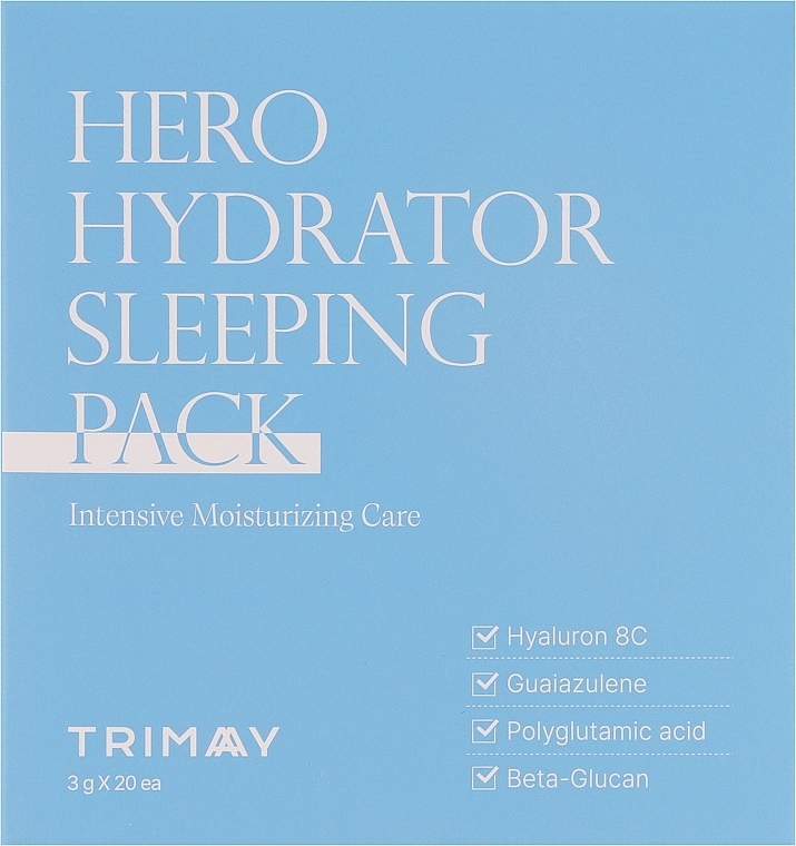 Зволожуюча нічна маска з бета-глюканом - Trimay Hero Hydrator Sleeping Pack — фото N2