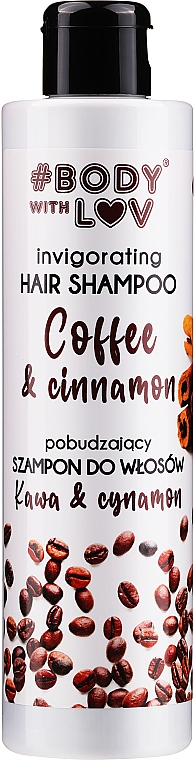 Шампунь для волос с экстрактами кофе и корицы - Body with Love Hair Shampoo Coffee And Cinnamon — фото N1