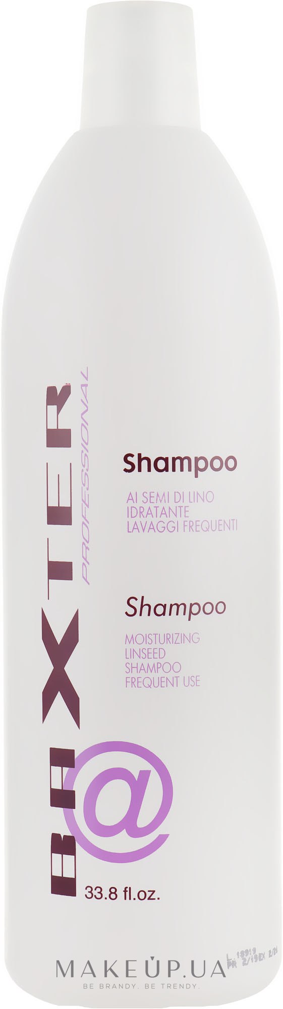 Шампунь на основе семени льна - Punti di Vista Baxter Professional Shampoo — фото 1000ml