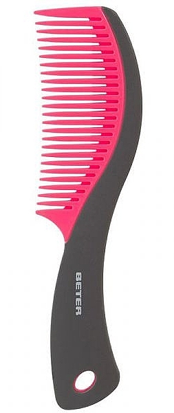 Гребінь для волосся, чорно-рожевий - Beter Pente Especial Fúcsia — фото N1
