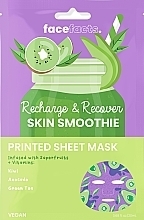 Духи, Парфюмерия, косметика Тканевая маска для лица "Recharge & Recover" - Face Facts Printed Sheet Mask