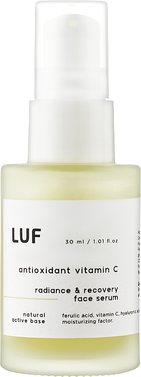 УЦЕНКА Антиоксидантная сыворотка с витамином С и феруловой кислотой - Luff Radiance & Recovery Face Serum * — фото N1