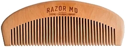 Парфумерія, косметика Дерев'яний гребінець для бороди - Razor MD Wooden Beard Comb