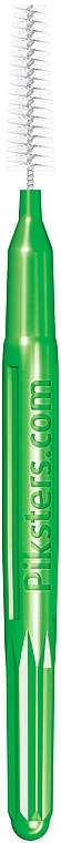 Міжзубні йоржики 6, зелені, 10 шт. - Piksters Interdental Brushes Green Size 6 — фото N3