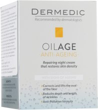 Нічний живильний крем для обличчя - Dermedic Oilage Nourishing Night Cream That Restores Skin Density — фото N2