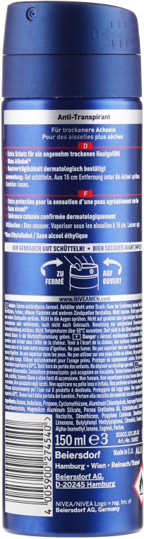 Дезодорант-спрей - NIVEA MEN Dry Impact Anti-Transpirant — фото N2