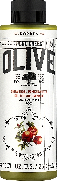 Гель для душу "Гранат" - Korres Pure Greek Olive Pomegranate Shower Gel — фото N1