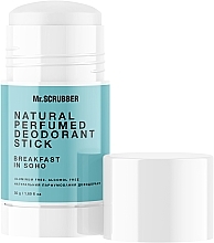 Натуральный парфюмированный дезодорант - Mr.Scrubber Breakfast In Soho Natural Perfumed Deodorant Stick — фото N2