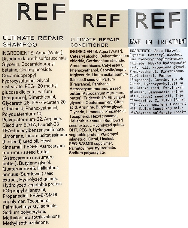 Набір - REF Ultimate Repair Set (h/shampoo/285ml + h/cond/245ml + leave/in/tr/125ml) — фото N3