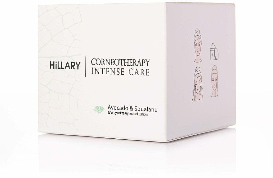 УЦІНКА  Крем для сухої й чутливої шкіри обличчя - Hillary Corneotherapy Intense Сare Avocado & Squalane * — фото N4