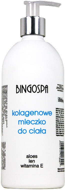 Колагеновий лосьйон для тіла, з алое вера і вітаміном Е - BingoSpa Collagen Body Lotion With Aloe — фото N1