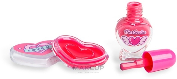 Набор - Martinelia Crush Nail Polish & Lip Gloss Duo Pack (nail polish/3ml + lip gloss/2.5g) — фото Pink