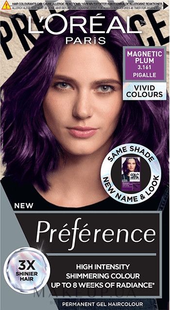 Фарба для волосся - L'Oreal Paris Preference Vivid Colours — фото 3.161 - Magnetic Plum