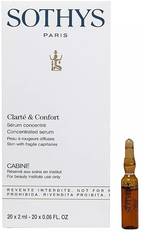 Осветляющая сыворотка в ампулах - Sothys Clarte&Confort Concentrated Serum — фото N1