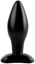 Силиконовая пробка, средняя, черная - PipeDream Anal Fantasy Collection Medium Silicone Plug Black — фото N2