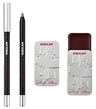 Духи, Парфюмерия, косметика Набор для губ - Sheglam X Marilyn Monroe Vintage Lip Duo So Are Regrets (lip/balm/8g + lip/liner/1,1g)