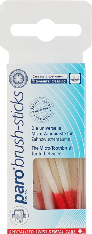 Зубні мікро-щітки (60шт) - Paro Swiss Brush - Sticks — фото N1