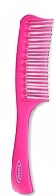Гребень для волос, 22.5 см, с волнистыми зубьями, розовый - Disna — фото N1