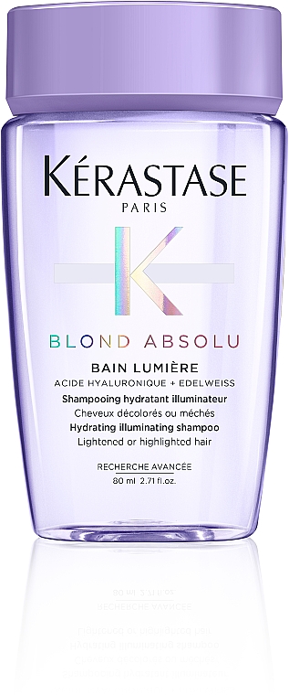 ПОДАРУНОК! Зволожувальний шампунь-ванна для освітленого та мельованого волосся - Kerastase Blond Absolu Bain Lumiere Shampoo — фото N1