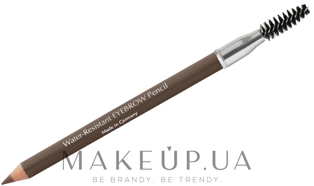 Водостойкий карандаш для бровей с щеточкой - Miss Claire de Luxe Water-Resistant Eyebrow Pencil — фото Grey