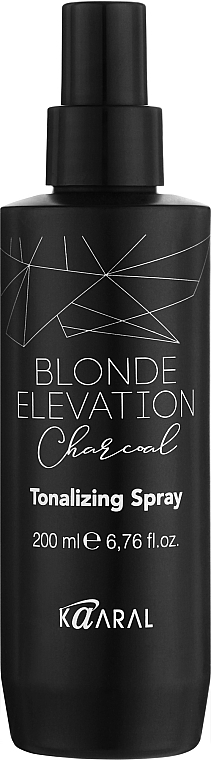 Незмивний спрей для тонування волосся - Kaaral Blonde Elevation Charcoal Tonalizing Spray — фото N1