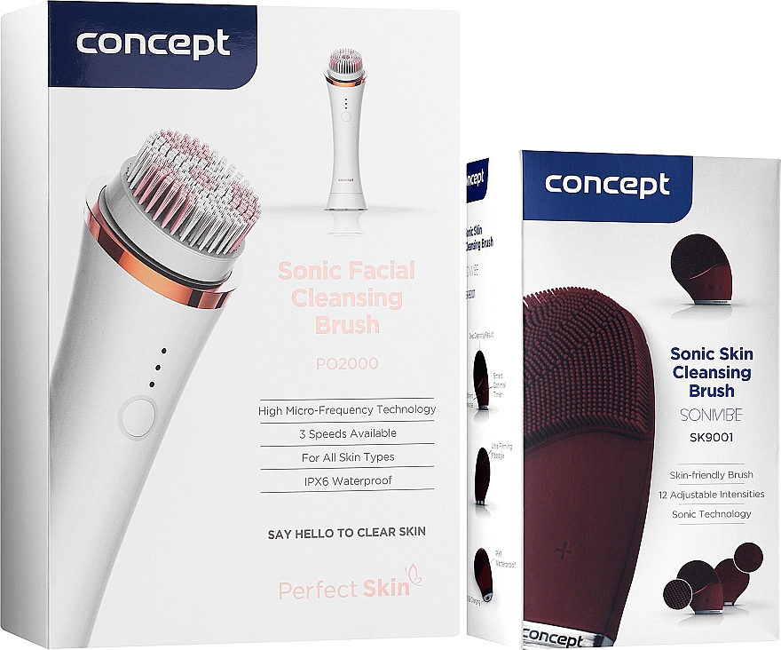 Набір - Concept Perfect Skin (cl/brush/2pcs) — фото N1